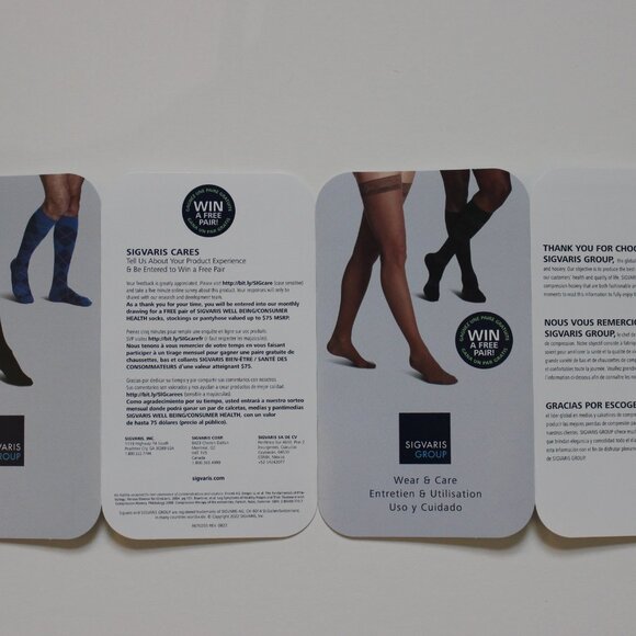 Sigvaris Women Black Medical Compression Tights, Size Small Long, 30-40 mmHg - Picture 6 of 7